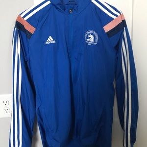 Blue adidas 121st Boston marathon 2017 jacket